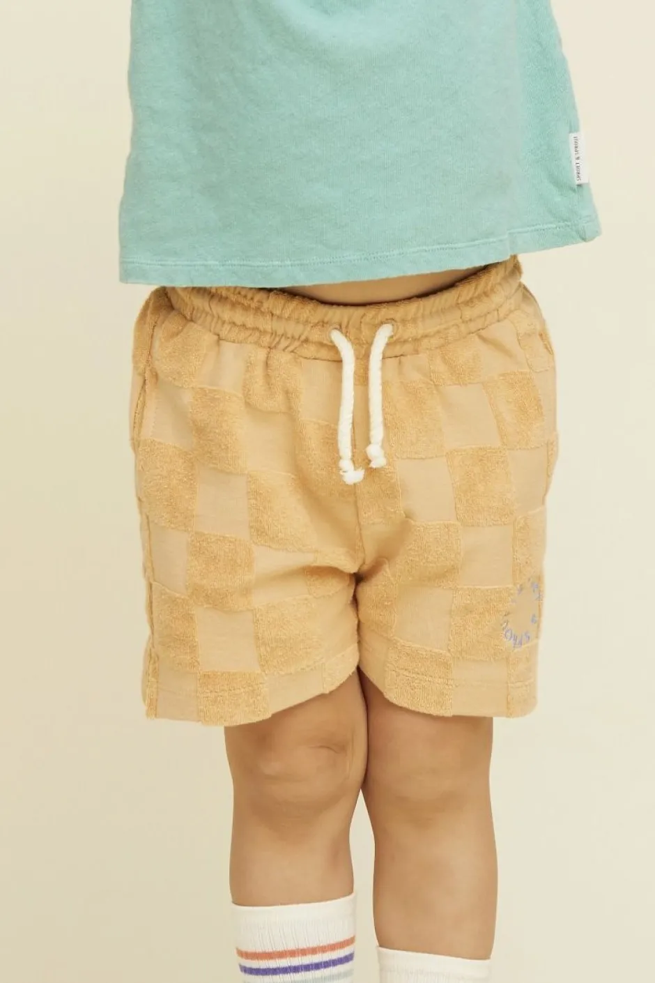 Outlet Short blocks Terry | Nectarine | Sproet & Sprout DAMES Co-ords|Co-ords