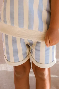 Hot Short chino stripes | Sesame | Sproet & Sprout DAMES Co-ords|Co-ords