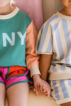 Hot Short chino stripes | Sesame | Sproet & Sprout DAMES Co-ords|Co-ords