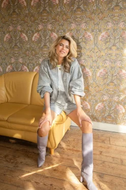 Sale Short Miss Congeniality | Silver roses | DAMES Co-ords|Shorts