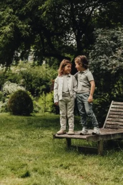 New Shortsleeve knit top Estoi | Blue steel | Shirts