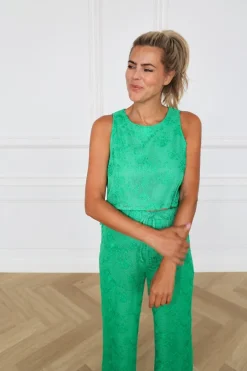 Shoulderless Gabrielle | Green | DAMES Co-ords|Tops