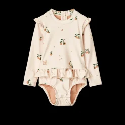 Outlet Sille baby printed swimsuit | Peach/sea shell | Zwemkleding|Zwemkleding