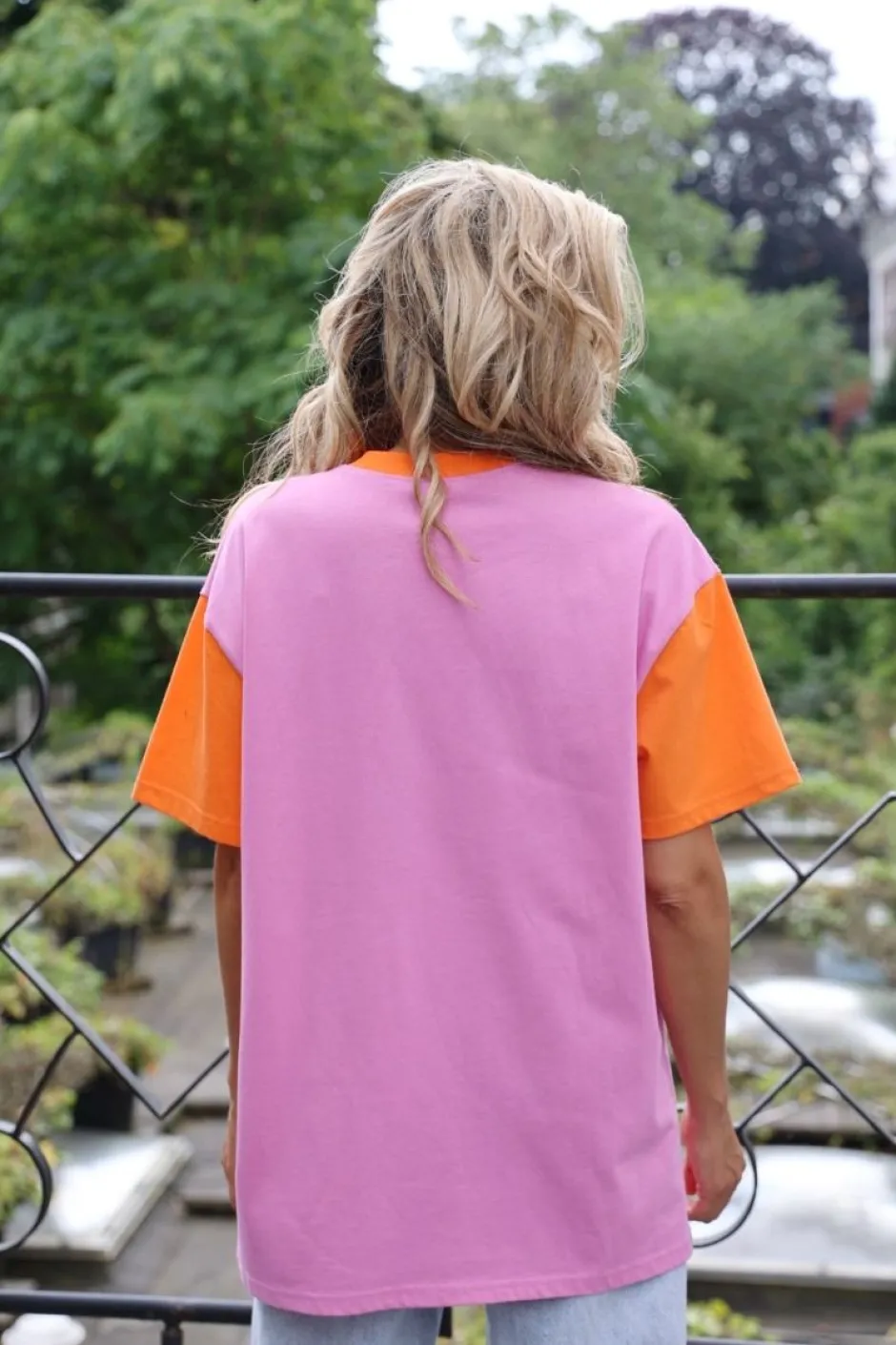 Sale Simone oversized T-shirt | Pink | DAMES Tops|Tops