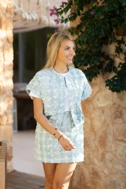 Online Skirt Stefanie | Light blue | DAMES Rokken