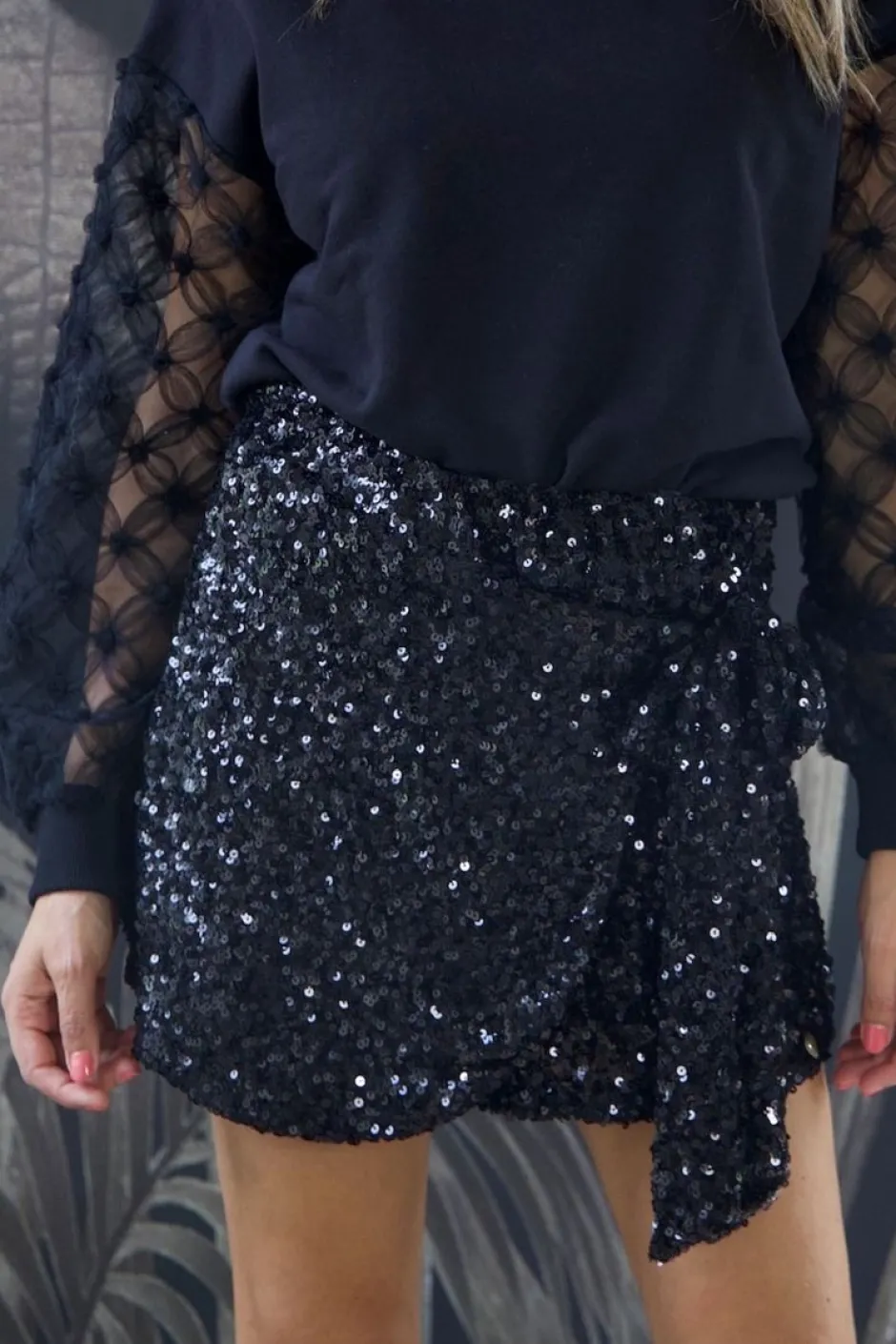 Skort Emilia | Black | Harper & Yve DAMES Broeken|Shorts