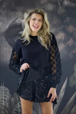 Skort Emilia | Black | Harper & Yve DAMES Broeken|Shorts