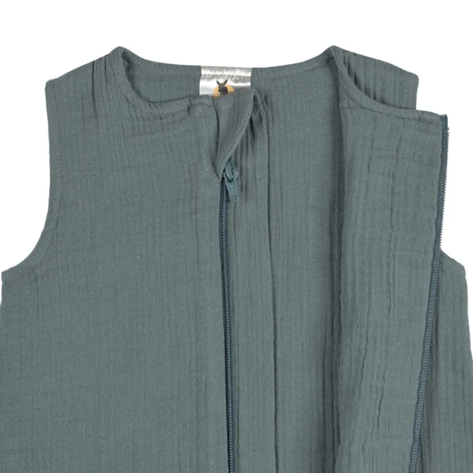 New Slaapzak | Muslin petrol green | Slapen