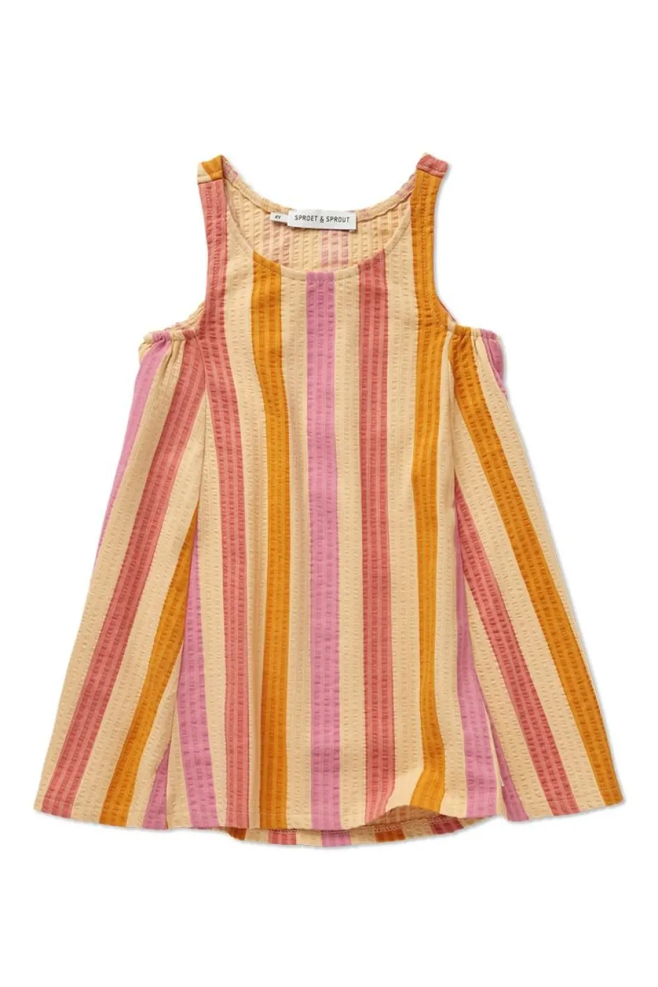 Sale Sleeveless dress stripes | Nectarine | Sproet & Sprout DAMES Jurken & Salopettes|Jurken