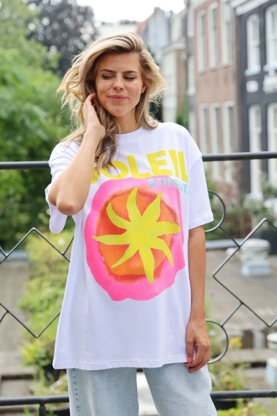 Clearance Sofia oversized T-shirt | White | DAMES Tops|Tops