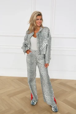 Straight leopard jeans Harvey | Leopard | DAMES Co-ords|Broeken