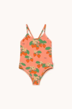 Hot Strawberries swimsuit | Dark pink | Zwemkleding|Zwemkleding