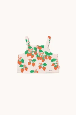 Discount Strawberries woven crop top | Pastel pink | DAMES Co-ords|Co-ords