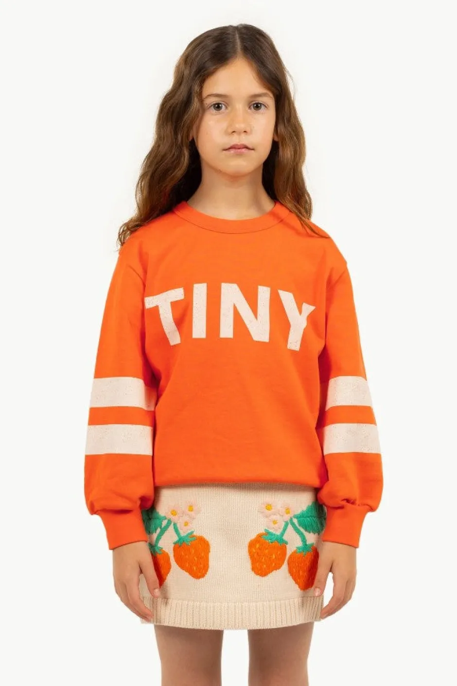 Stripes logo sweatshirt | Summer red | Truien & Vesten|Truien & Vesten