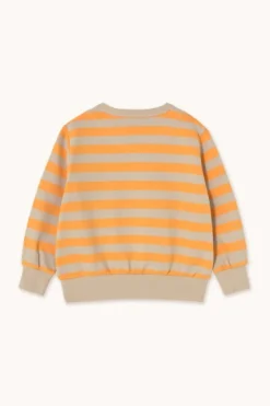 Stripes sweatshirt | Orange/dark vanilla | DAMES Co-ords|Co-ords