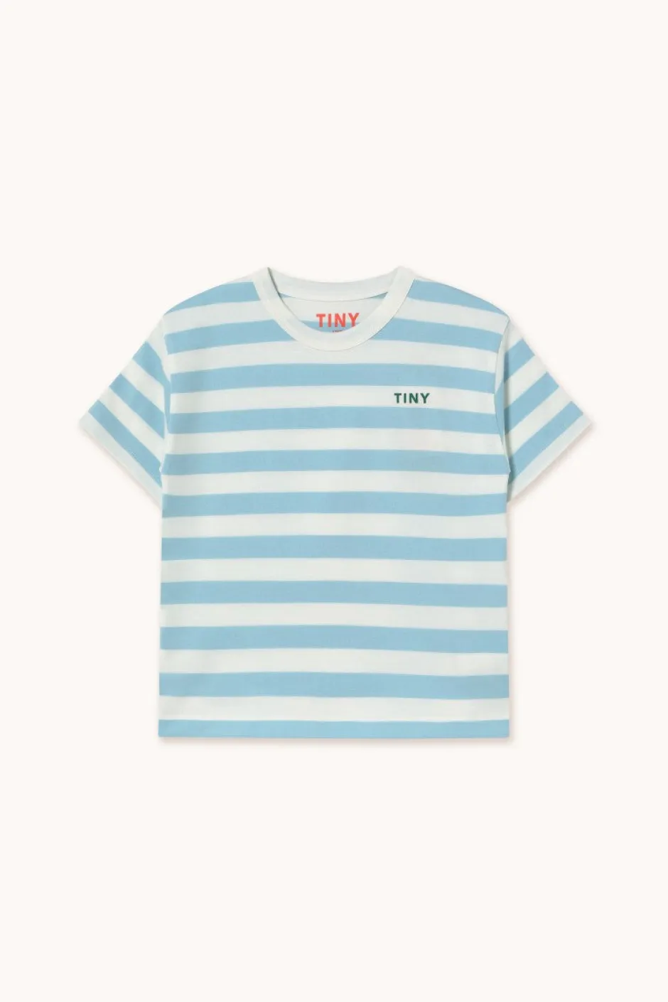 New Stripes tee | Dusty blue/off-white | Shirts|Shirts