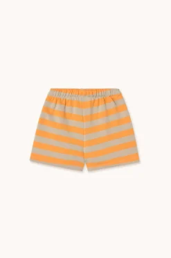 Best Stripes tiny short | Orange/dark vanilla | DAMES Co-ords|Co-ords