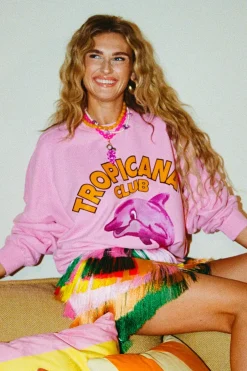 Online Sweater Dolphin | Sweet pink | Harper & Yve DAMES Vesten|Vesten & Truien