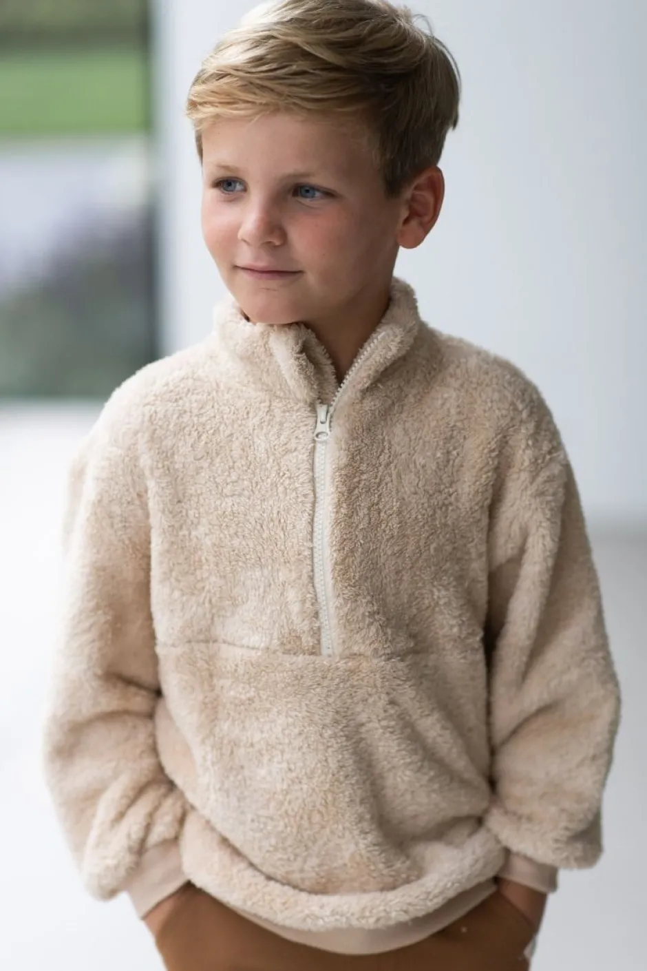 Online Sweater met rits | Oatmeal | Truien & Vesten