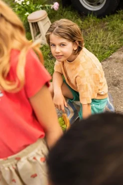 Sweatshirt Raglan stripes | Nectarine | Sproet & Sprout DAMES Co-ords|Co-ords