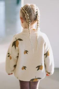 Outlet Teddy jacket Jody | Mon grand citron sage | Jassen & Jacks|Jassen