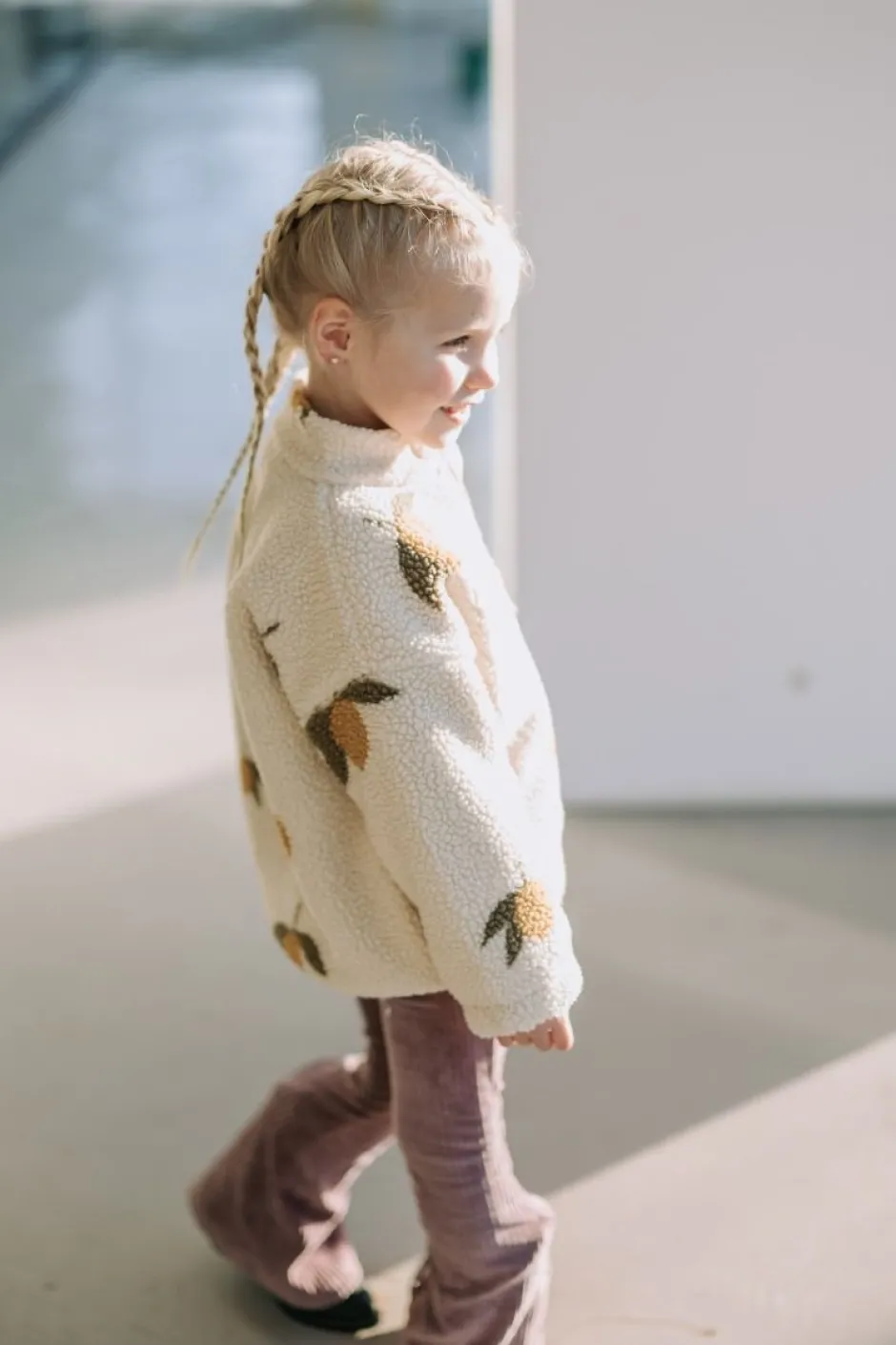 Outlet Teddy jacket Jody | Mon grand citron sage | Jassen & Jacks|Jassen