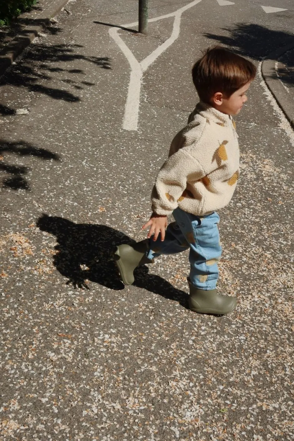 Outlet Teddy jacket Jody | Mon grand citron sage | Jassen & Jacks|Jassen