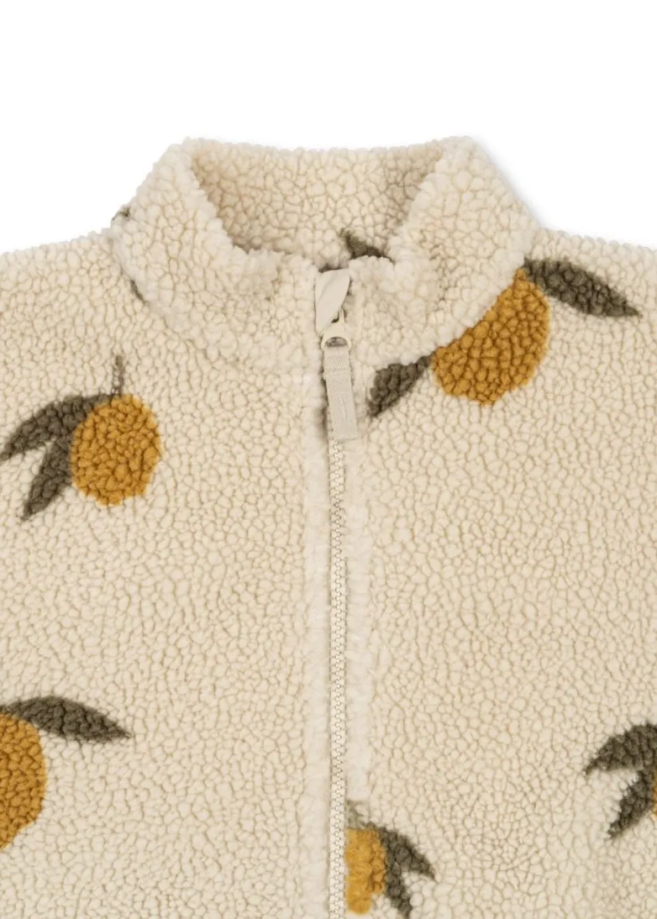 Outlet Teddy jacket Jody | Mon grand citron sage | Jassen & Jacks|Jassen