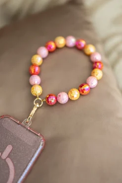 Hot Telefoonkoord Disco | Orange pink | DAMES Telefoonkoorden|Snøpskes