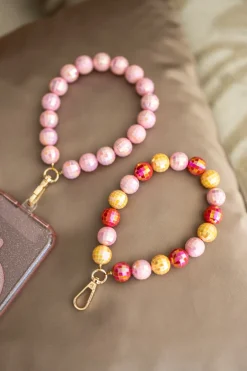 Hot Telefoonkoord Disco | Orange pink | DAMES Telefoonkoorden|Snøpskes