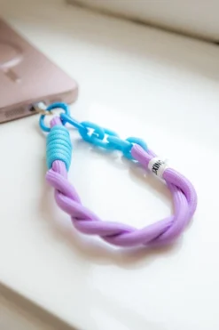 Hot Telefoonkoord Mia | Kort | Paars/blauw DAMES Telefoonkoorden