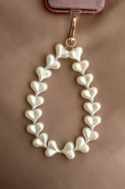 New Telefoonkoord Sugar Hearts | Pearl | DAMES Telefoonkoorden|Snøpskes