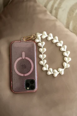 New Telefoonkoord Sugar Hearts | Pearl | DAMES Telefoonkoorden|Snøpskes