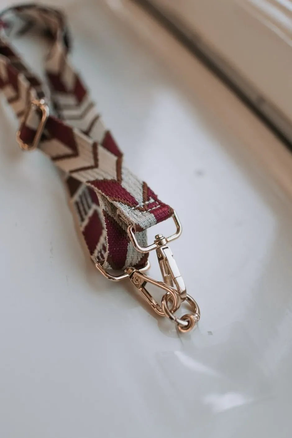 Hot Telefoonkoord Zita | Aztec beige/burgundy DAMES Telefoonkoorden