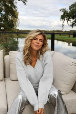 The Snowsweater | Silver | DAMES Vesten|Vesten & Truien