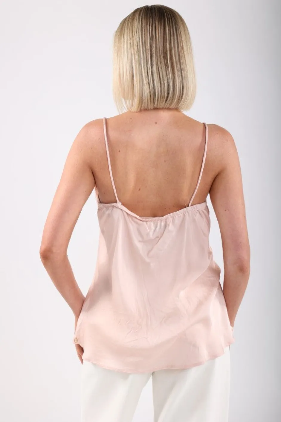 Sale Top Aniek silky | Powder | DAMES Basics|Tops