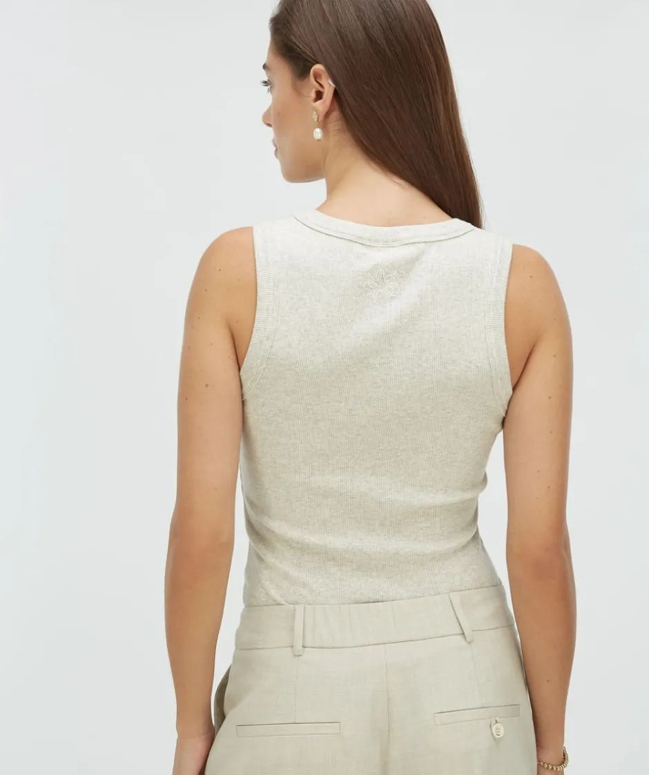 Sale Top Dieda | Salt melange | DAMES Basics|Tops