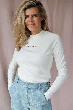 Online Top Jane | Ecru | Harper & Yve DAMES Basics|Tops