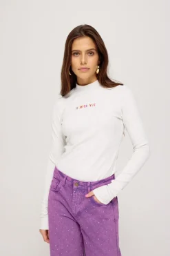 Outlet Top Jane | Grey melee | Harper & Yve DAMES Basics|Tops