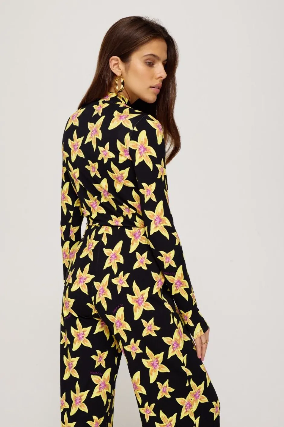 Sale Top Jeff | Cheeky flower yellow | Harper & Yve DAMES Co-ords|Tops