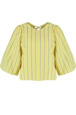 Outlet Top Levy | Yellow stripe | Harper & Yve DAMES Tops|Tops