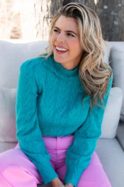 Discount Top Lola | Petrol | DAMES Blouses|Tops