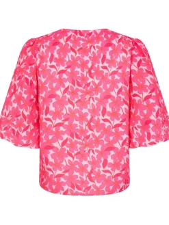 Top Meredith | Pink flower | DAMES Co-ords