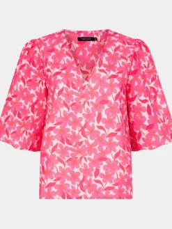 Top Meredith | Pink flower | DAMES Co-ords