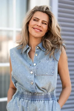 Discount Top Storm | Blue | DAMES Co-ords|Blouses