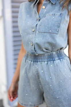 Discount Top Storm | Blue | DAMES Co-ords|Blouses