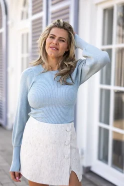 Discount Top Sugar dust | Icy blue | DAMES Tops|Snøpskes