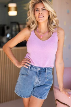 Hot Top tarte tatin | Pink | DAMES Basics|Tops