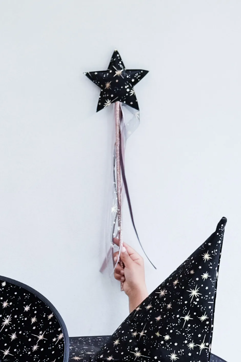 Outlet Toverstokje Aurora | Black | Mimi & Lula Verkleden