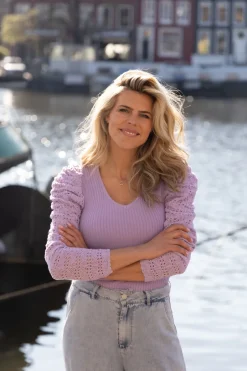 Hot Trui Crochet | Purple | DAMES Tops|Snøpskes